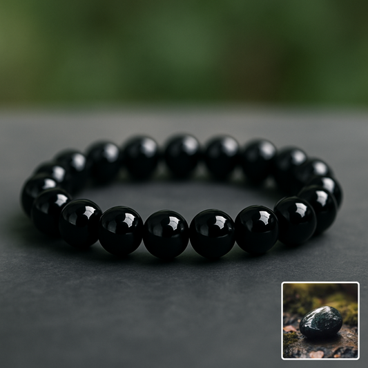 Svart Onyx - Armband