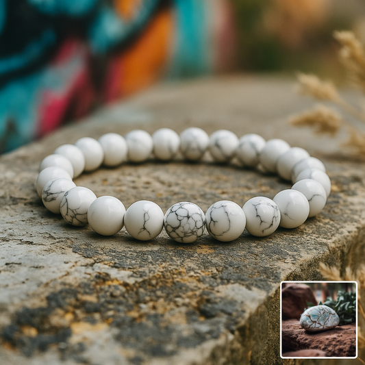 Vit Turkos - Armband