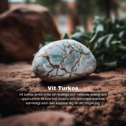 Vit Turkos - Armband